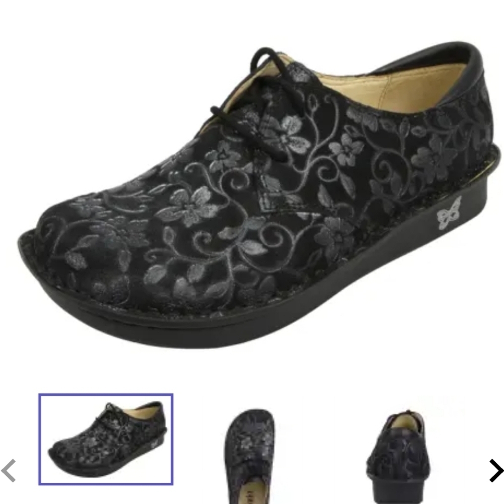 Alegria Women BRE-911 Bree StrolLeather Platform Embossed Pattern Shoes 37/7-7.5